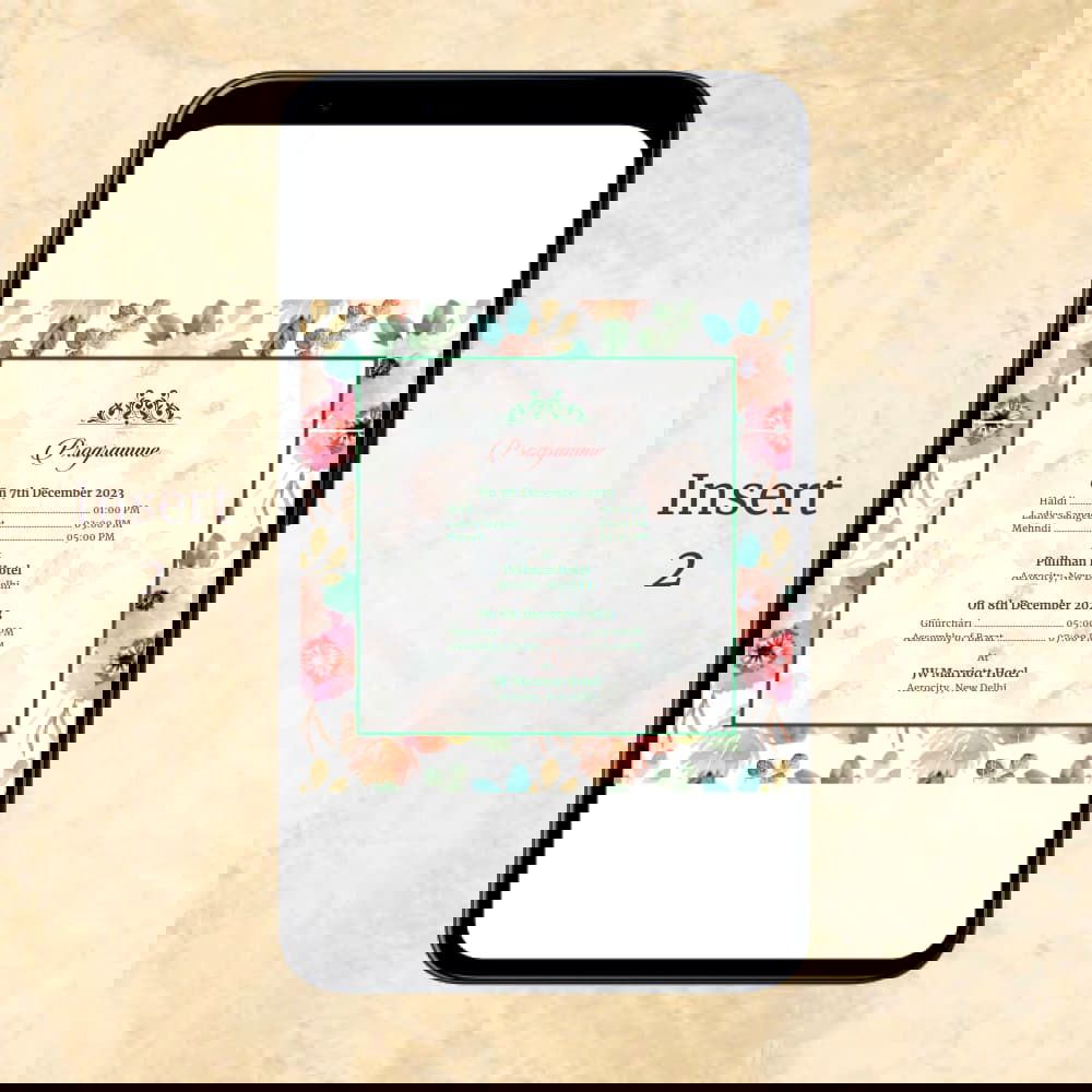 KL2060 Digital Wedding PDF Ecard - Kalash Cards