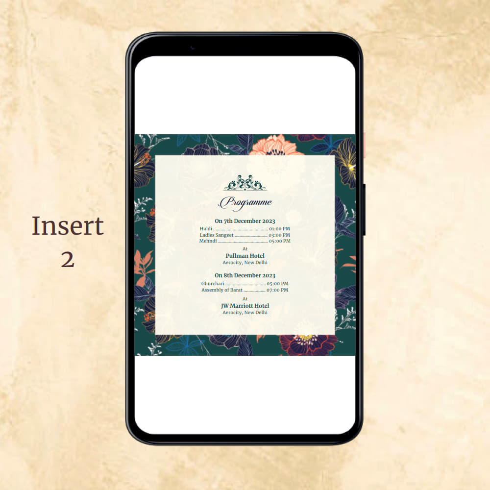 KL2061 Digital Wedding PDF Ecard - Kalash Cards