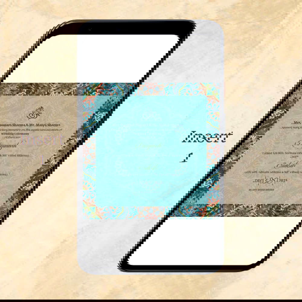 KL2062 Digital Wedding PDF Ecard - Kalash Cards