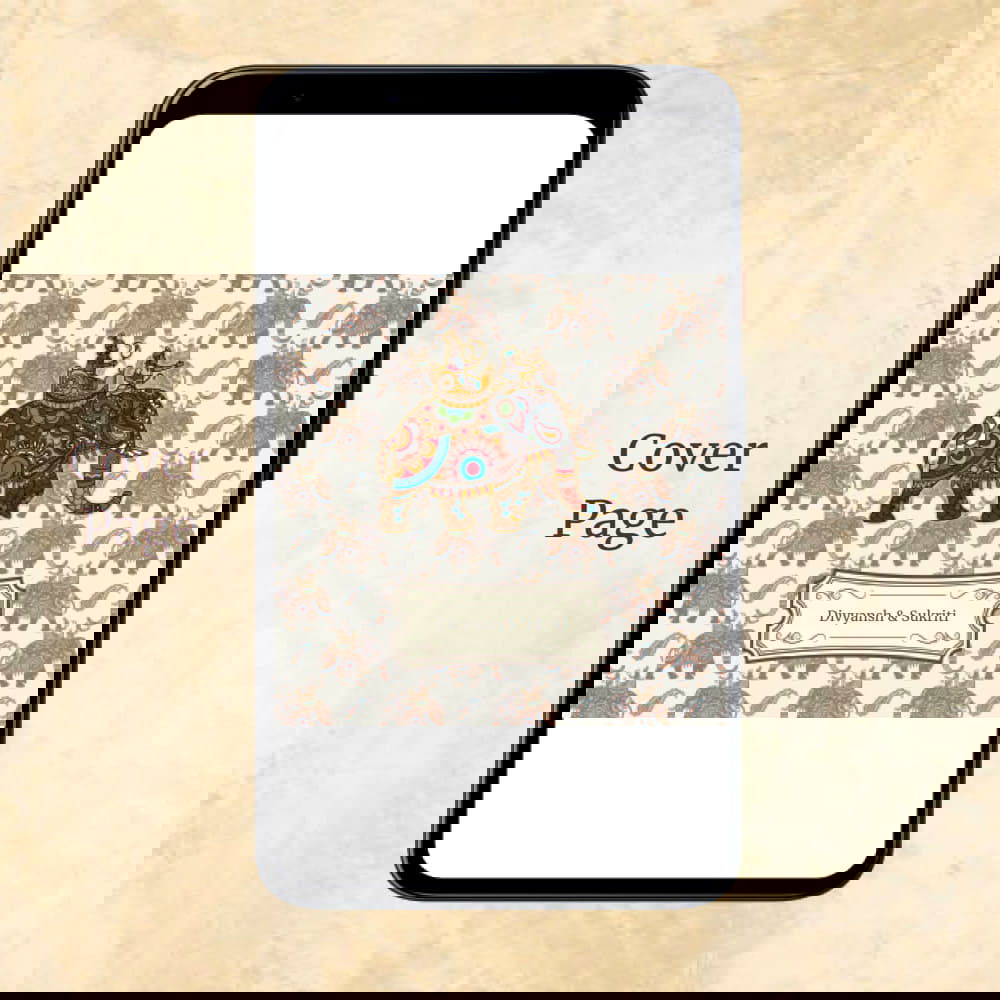 KL2063 Digital Wedding PDF Ecard - Kalash Cards