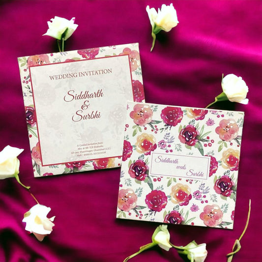 KL2064S1 Paper Wedding Card - Kalash Cards