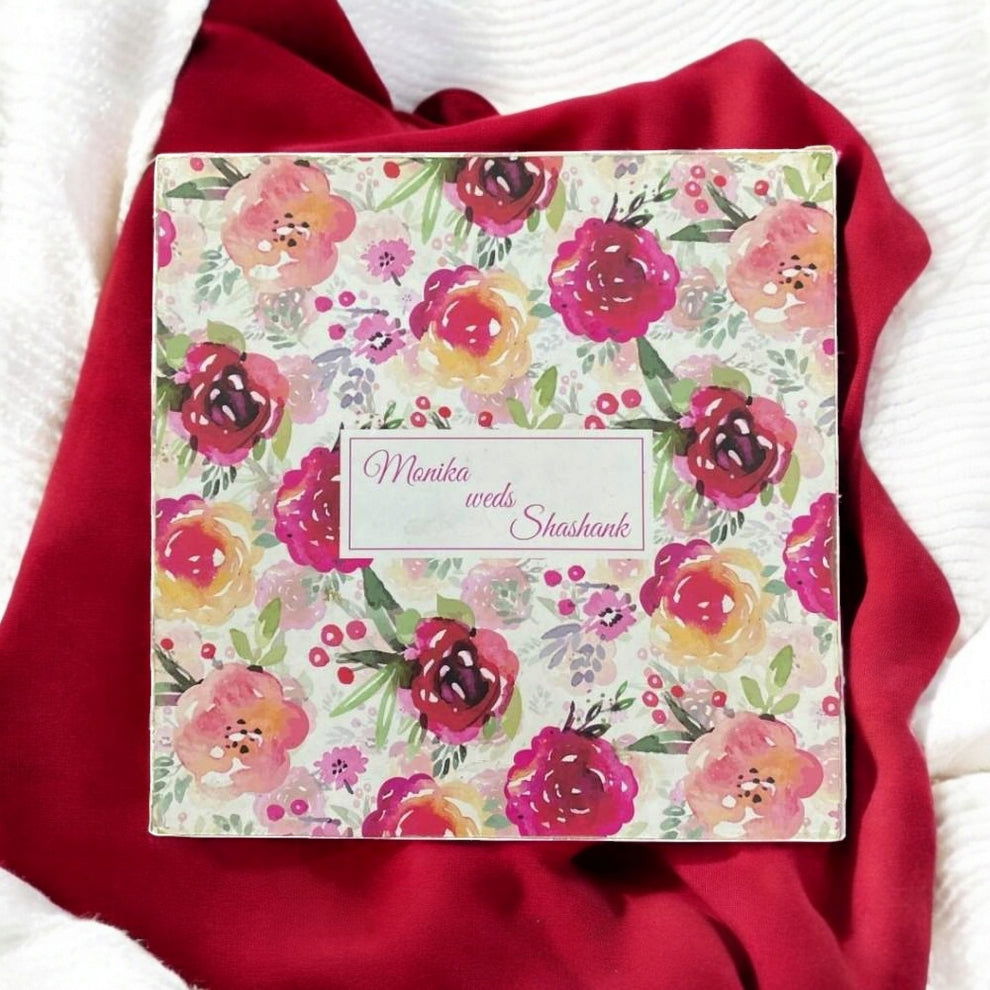 KL2064S2 Designer MDF Dry Fruit Gift Box with 2 Card Inserts (2 Jars) - Kalash Cards