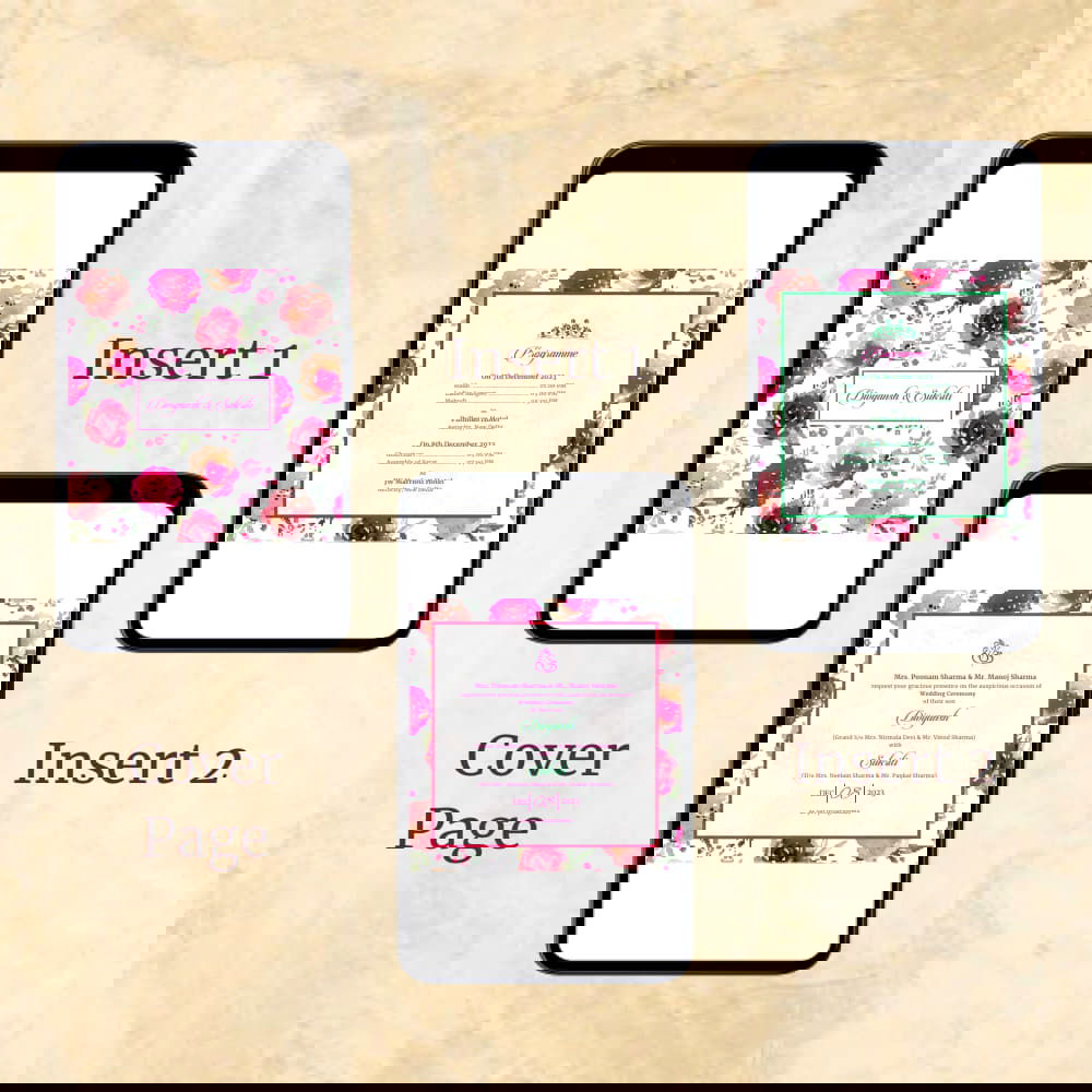 KL2064 Digital Wedding PDF Ecard - Kalash Cards