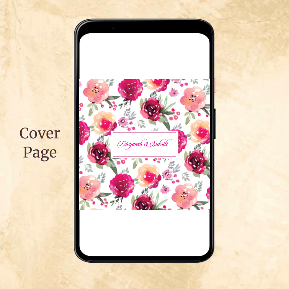 KL2064 Digital Wedding PDF Ecard - Kalash Cards