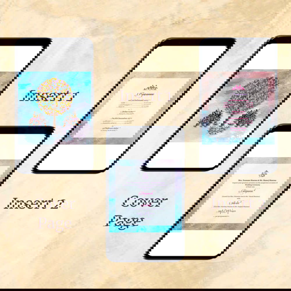 KL2065 Digital Wedding PDF Ecard - Kalash Cards