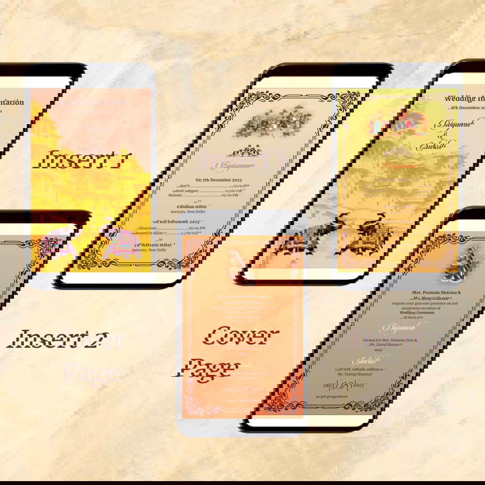 KL2066 Digital Wedding PDF Ecard - Kalash Cards