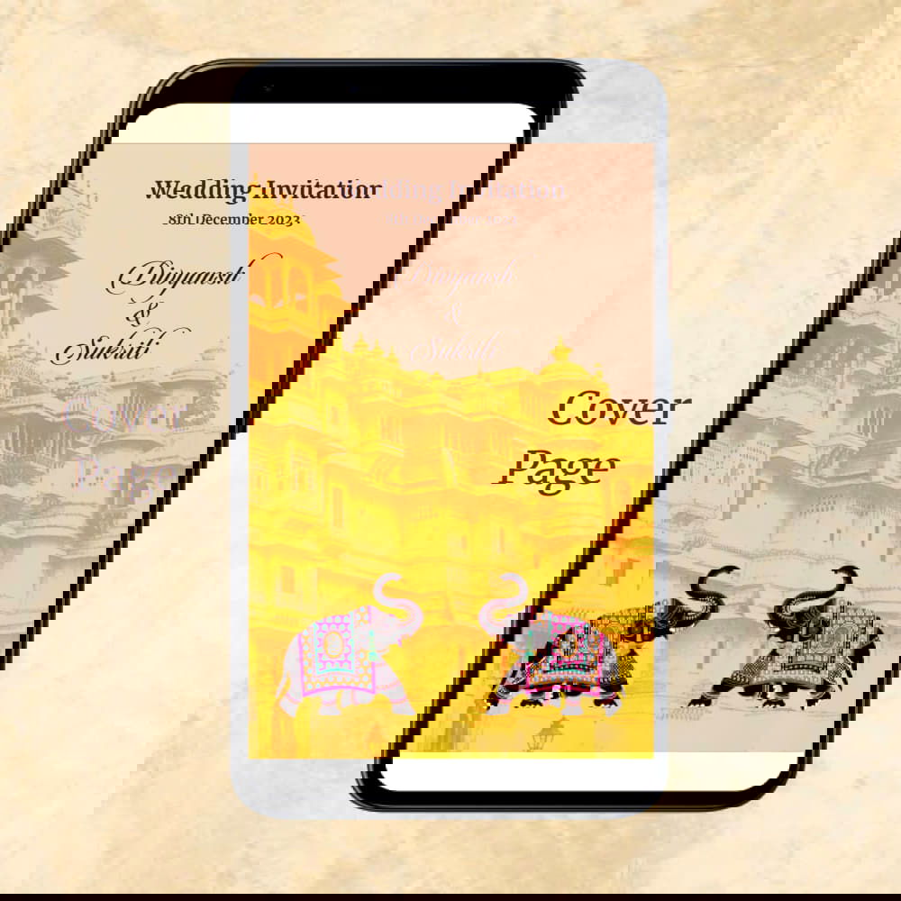 KL2066 Digital Wedding PDF Ecard - Kalash Cards