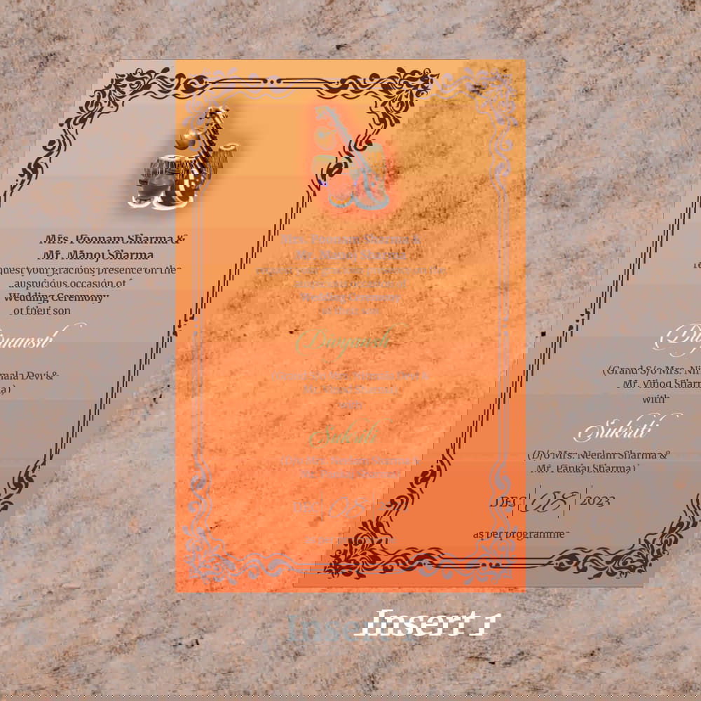 KL2066 Translucent Cover Luxury Wedding Card - Kalash Cards