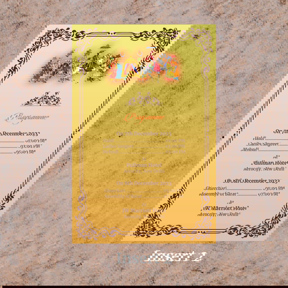 KL2066 Translucent Cover Luxury Wedding Card - Kalash Cards