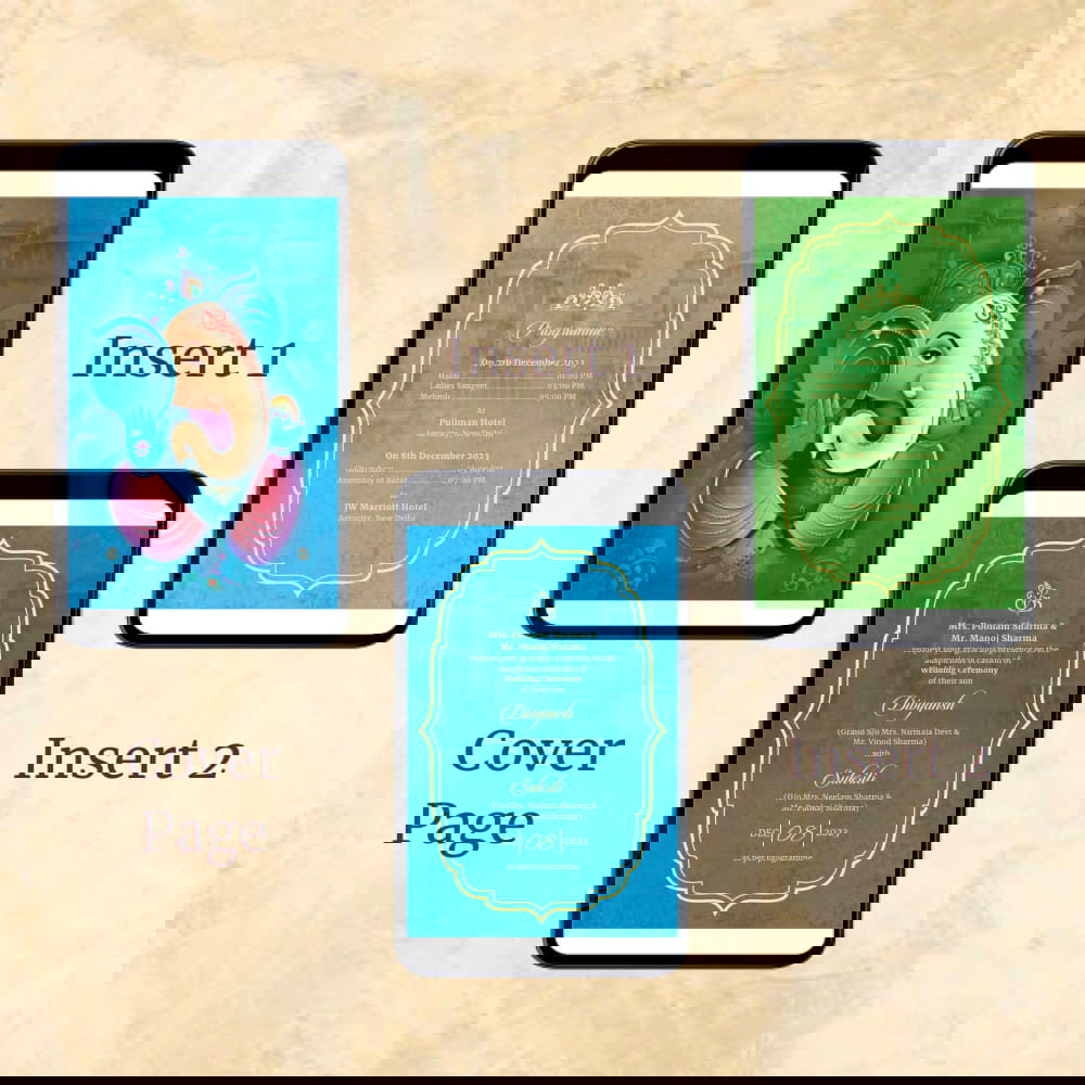 KL2068 Digital Wedding PDF Ecard - Kalash Cards