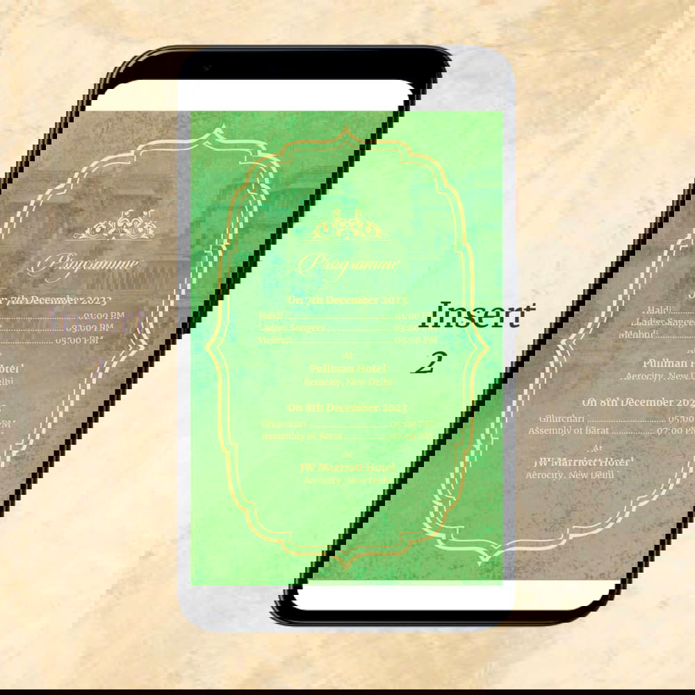 KL2068 Digital Wedding PDF Ecard - Kalash Cards