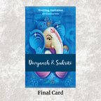 KL2068 Translucent Cover Luxury Wedding Card - Kalash Cards