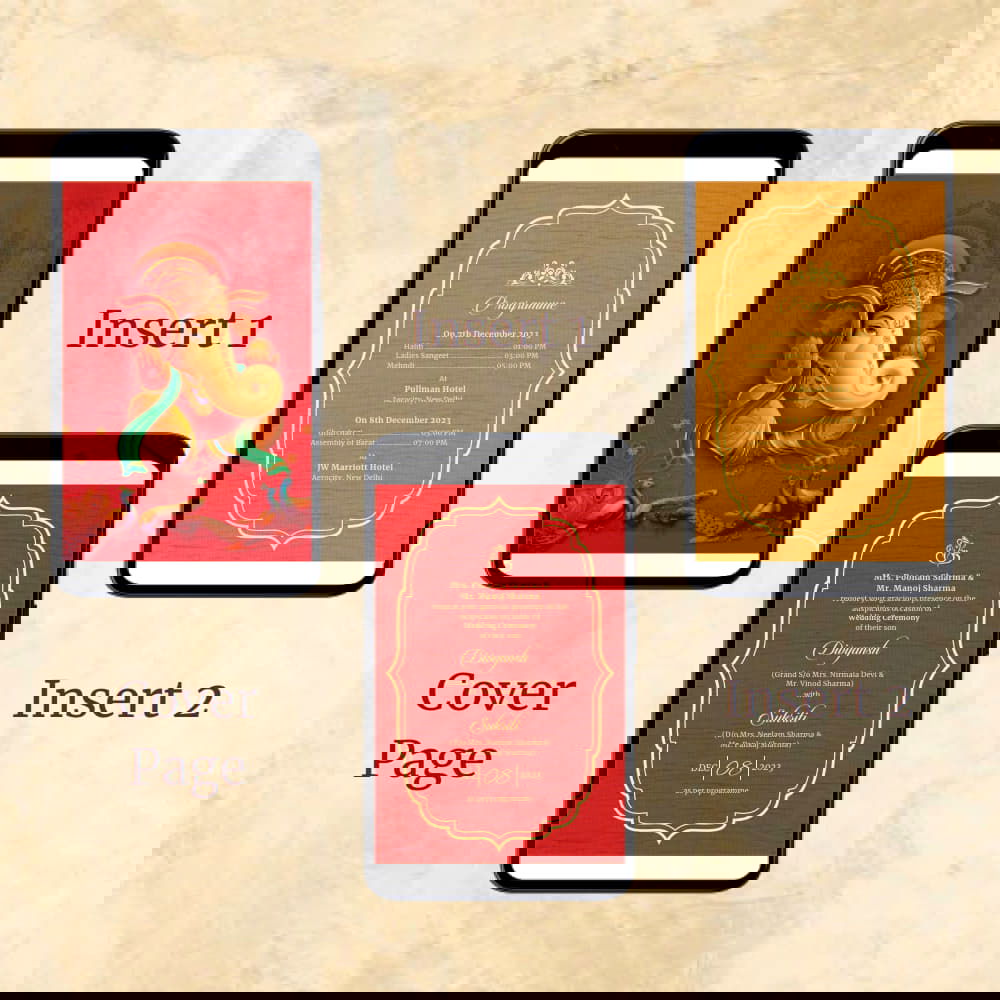 KL2069 Digital Wedding PDF Ecard - Kalash Cards