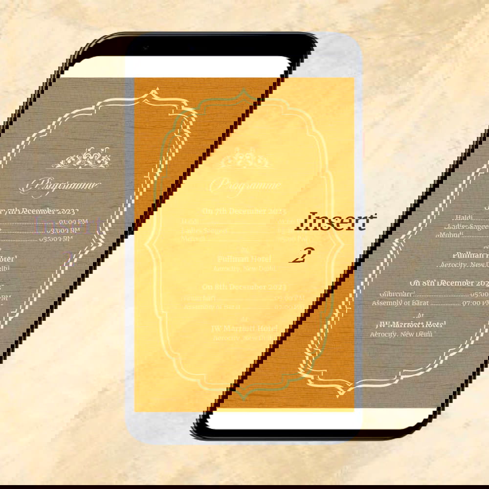 KL2069 Digital Wedding PDF Ecard - Kalash Cards