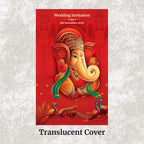 KL2069 Translucent Cover Luxury Wedding Card - Kalash Cards