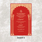 KL2069 Translucent Cover Luxury Wedding Card - Kalash Cards