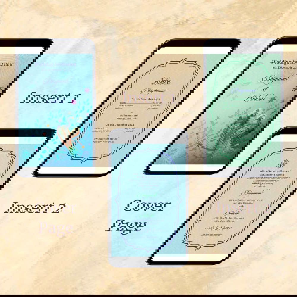 KL2070 Digital Wedding PDF Ecard - Kalash Cards