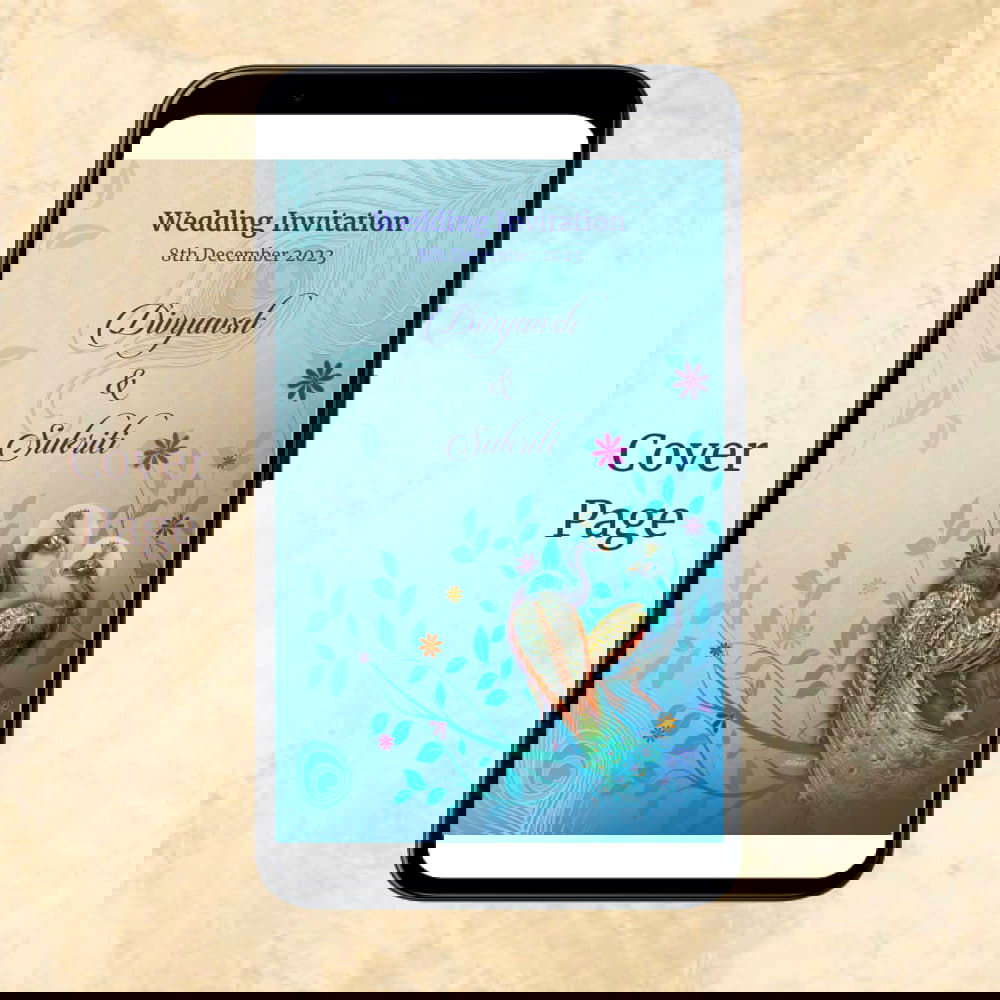 KL2070 Digital Wedding PDF Ecard - Kalash Cards