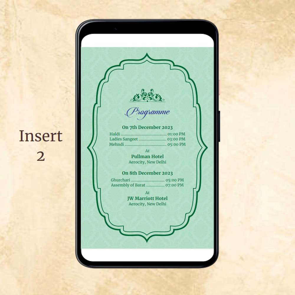 KL2070 Digital Wedding PDF Ecard - Kalash Cards