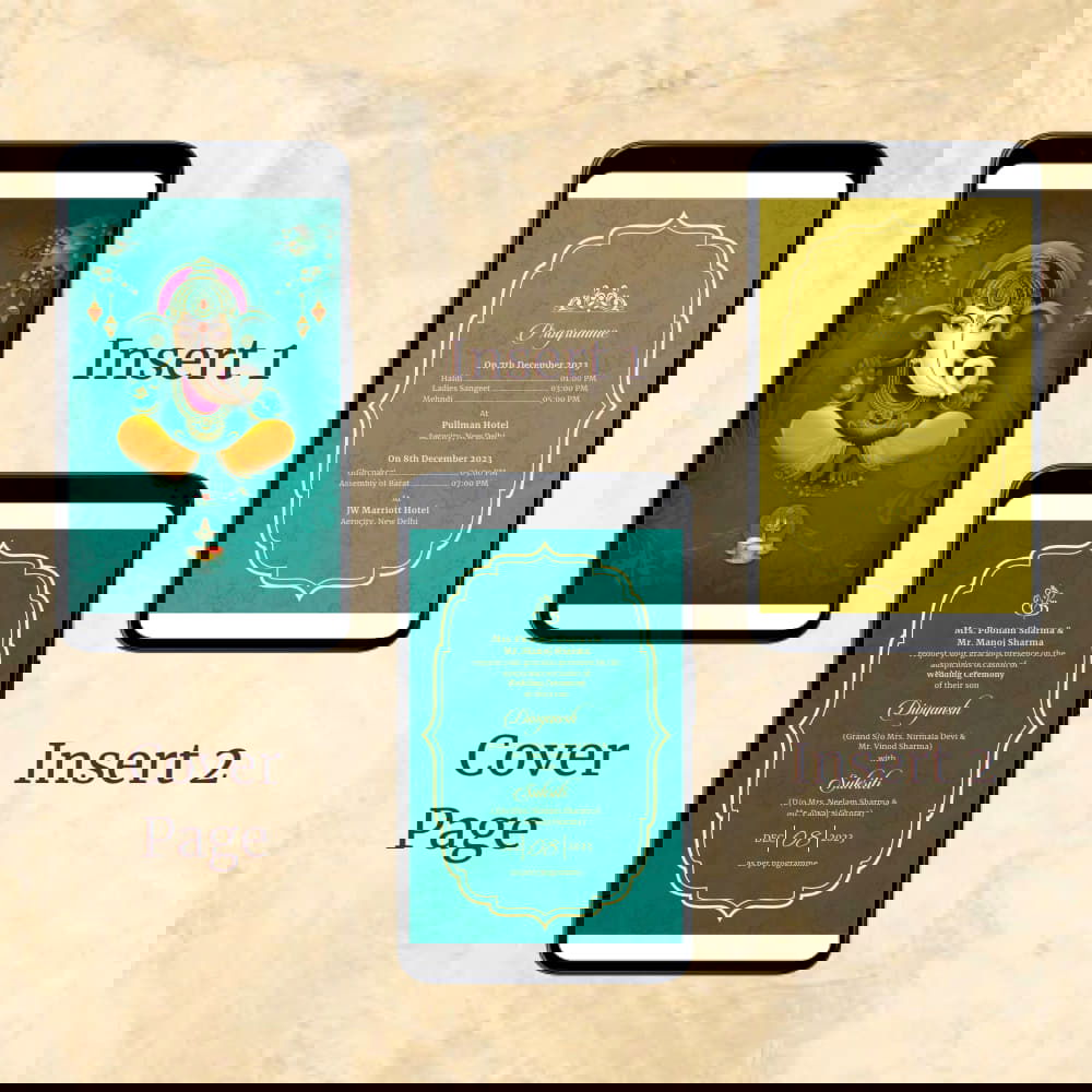 KL2071 Digital Wedding PDF Ecard - Kalash Cards