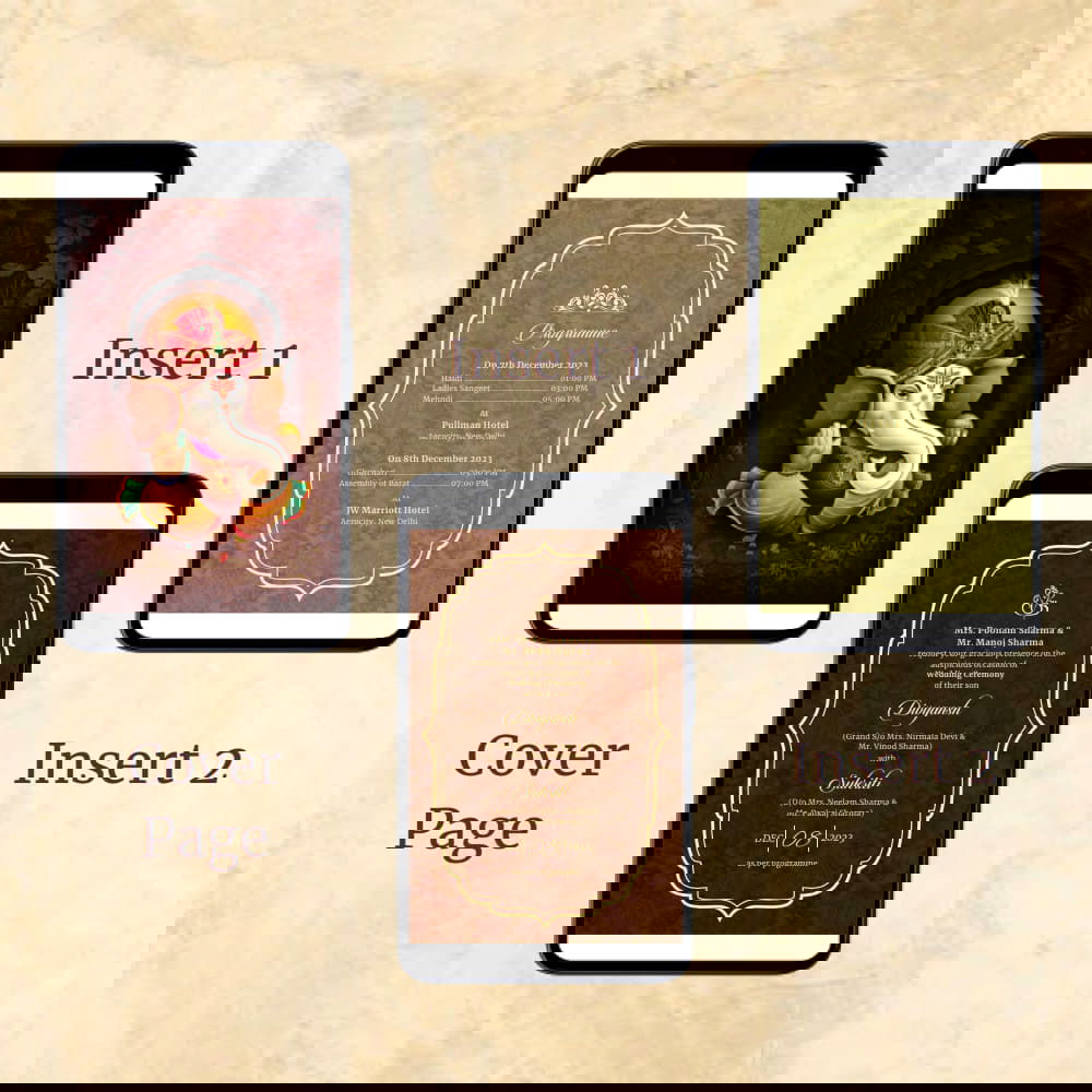 KL2072 Digital Wedding PDF Ecard - Kalash Cards