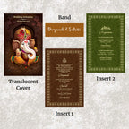 KL2072 Translucent Cover Luxury Wedding Card - Kalash Cards