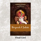 KL2072 Translucent Cover Luxury Wedding Card - Kalash Cards