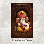 KL2072 Translucent Cover Luxury Wedding Card - Kalash Cards