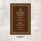 KL2072 Translucent Cover Luxury Wedding Card - Kalash Cards