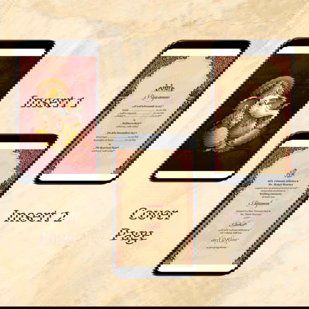 KL2073 Digital Wedding PDF Ecard - Kalash Cards