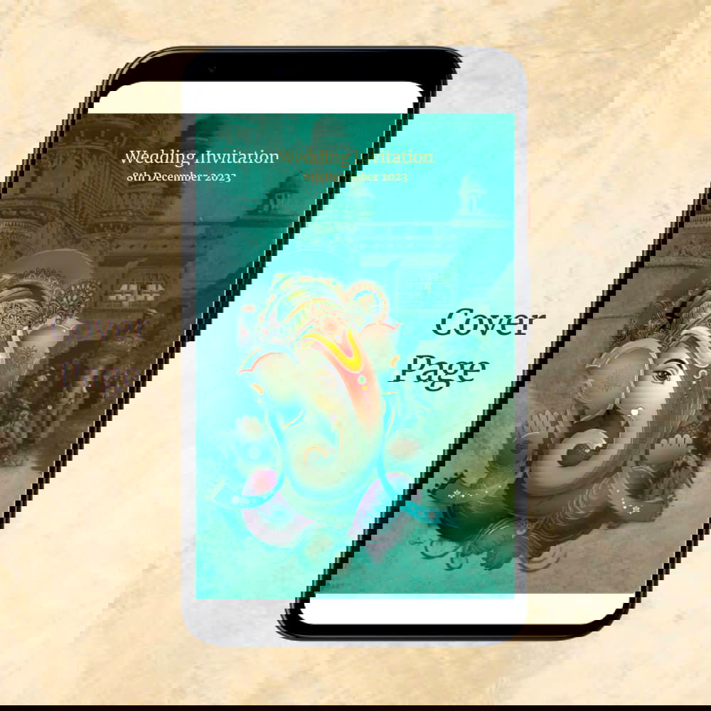 KL2074 Digital Wedding PDF Ecard - Kalash Cards