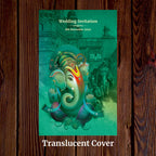 KL2074 Translucent Cover Luxury Wedding Card - Kalash Cards