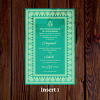 KL2074 Translucent Cover Luxury Wedding Card - Kalash Cards