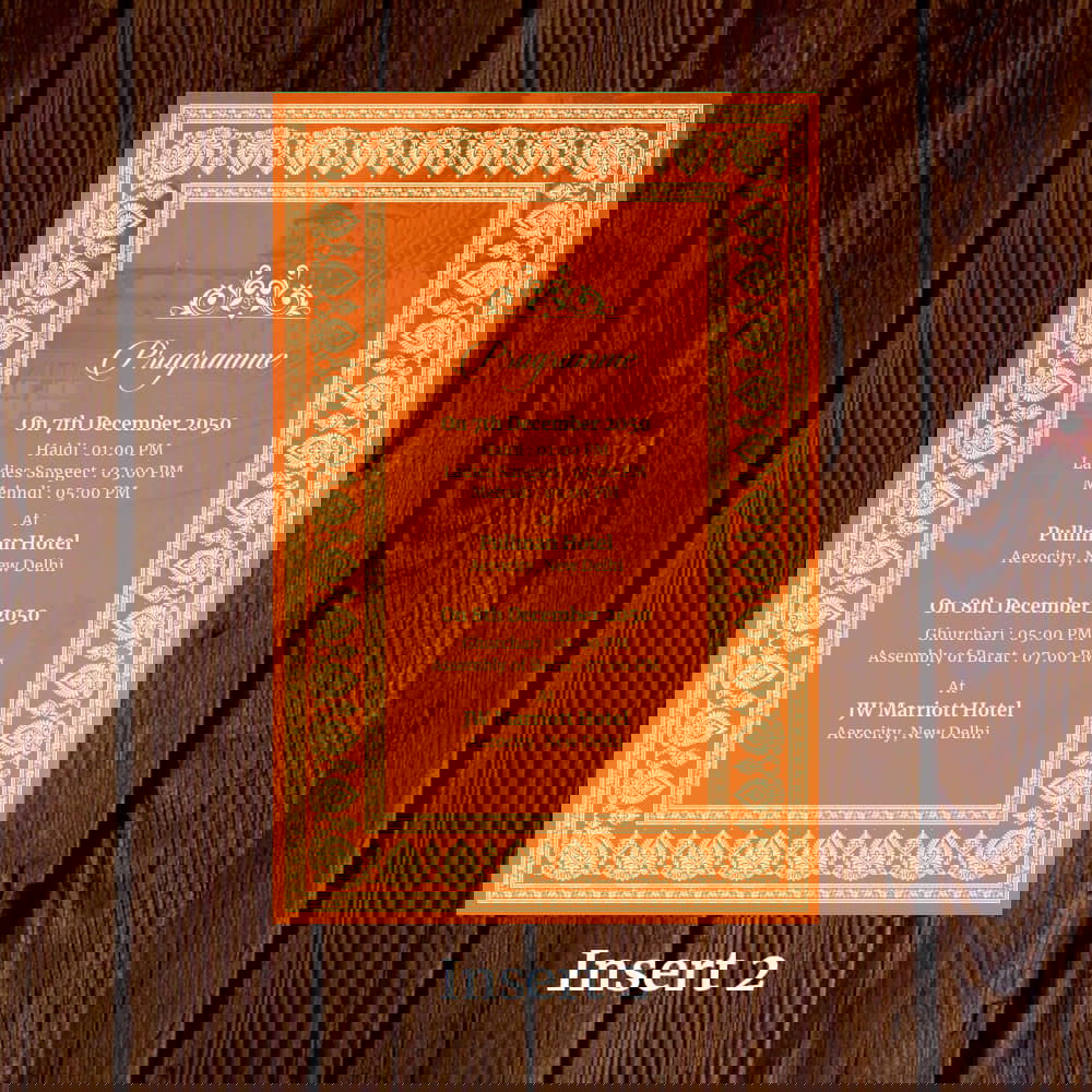 KL2074 Translucent Cover Luxury Wedding Card - Kalash Cards