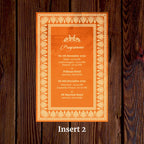 KL2074 Translucent Cover Luxury Wedding Card - Kalash Cards