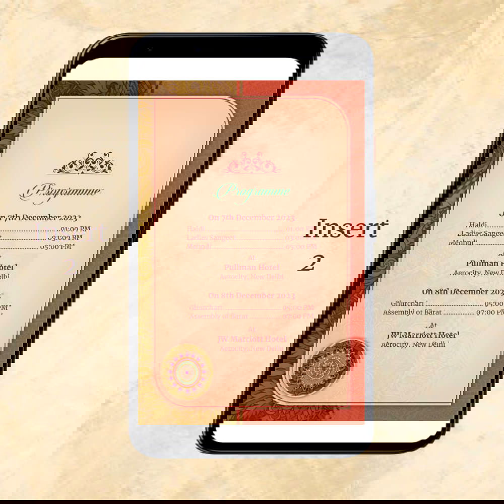 KL2077 Digital Wedding PDF Ecard - Kalash Cards