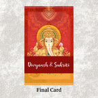 KL2077 Translucent Cover Luxury Wedding Card - Kalash Cards