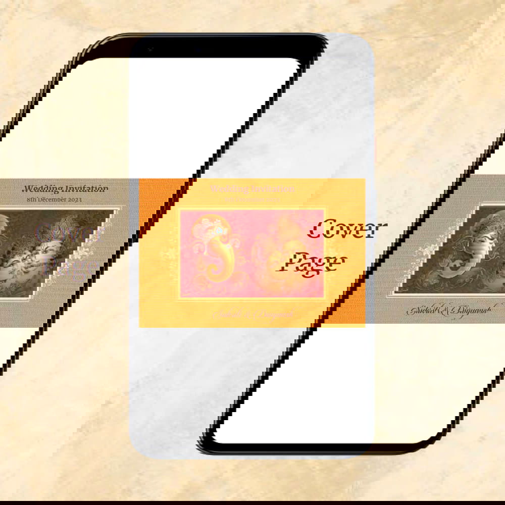 KL2080 Digital Wedding PDF Ecard - Kalash Cards