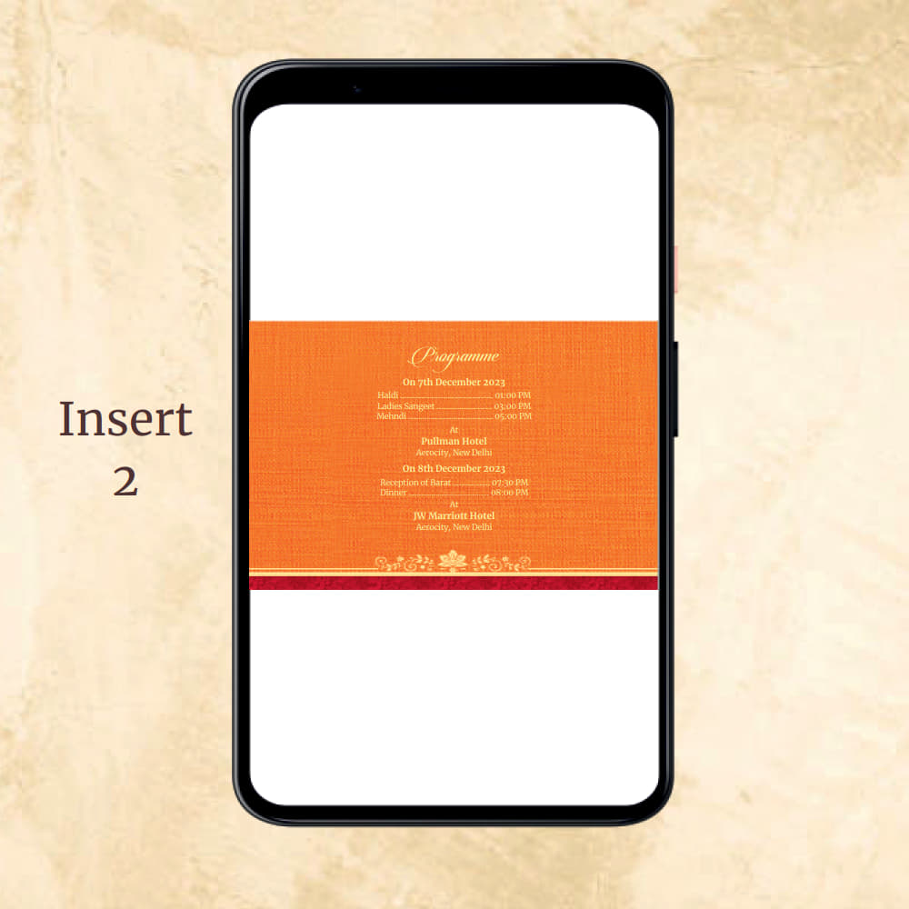 KL2080 Digital Wedding PDF Ecard - Kalash Cards