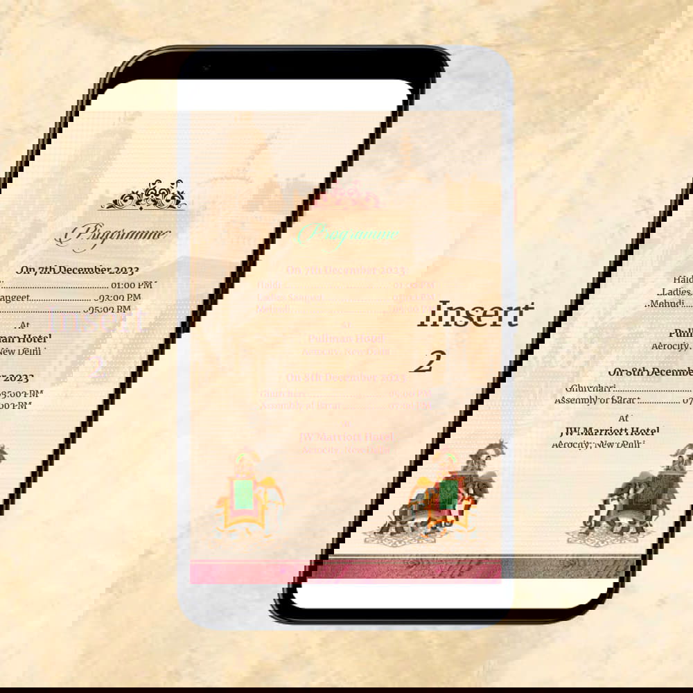 KL2081 Digital Wedding PDF Ecard - Kalash Cards