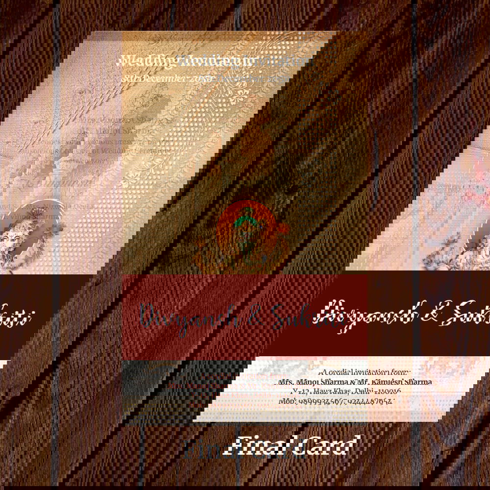 KL2081 Translucent Cover Luxury Wedding Card - Kalash Cards