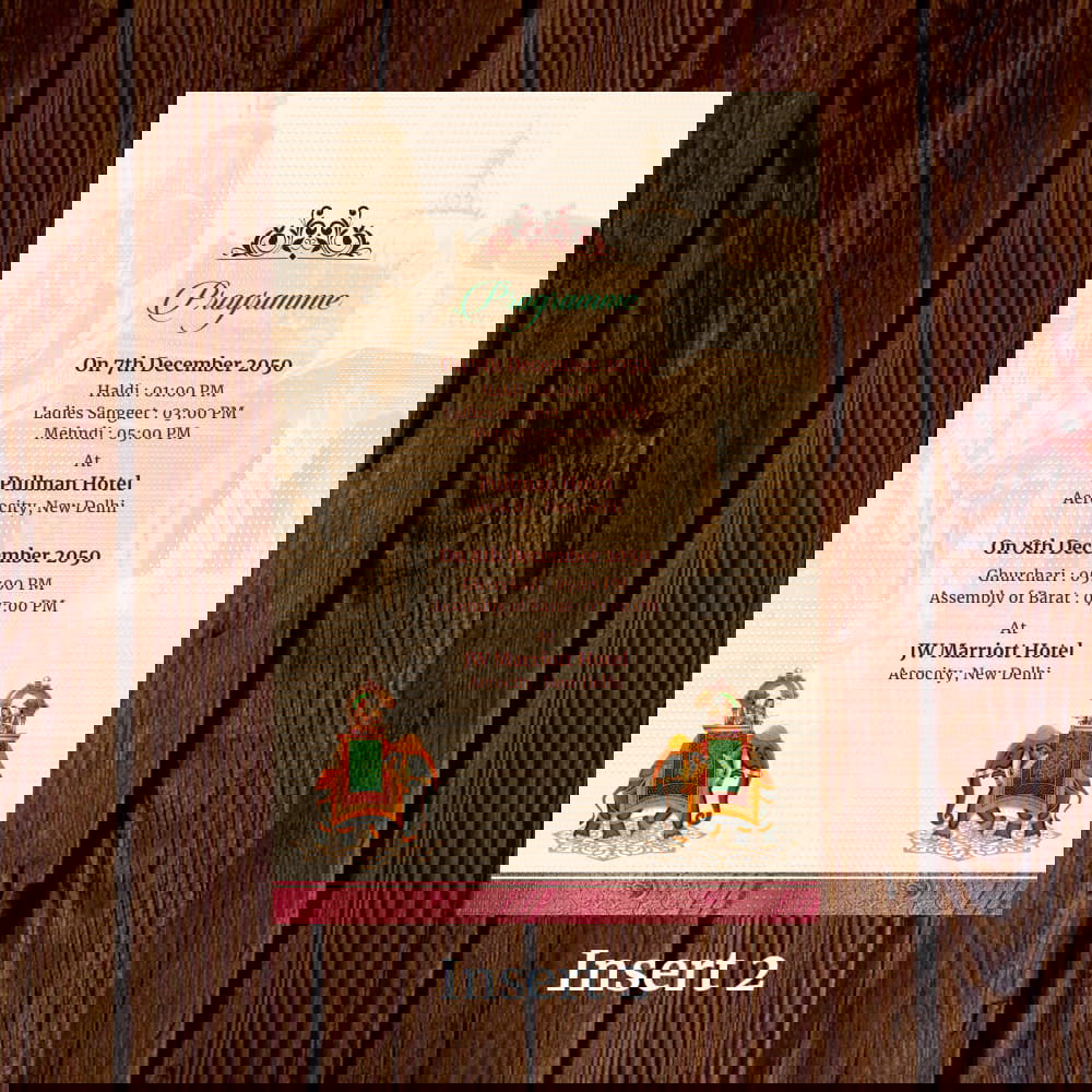 KL2081 Translucent Cover Luxury Wedding Card - Kalash Cards