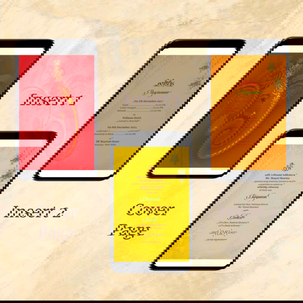 KL2082 Digital Wedding PDF Ecard - Kalash Cards