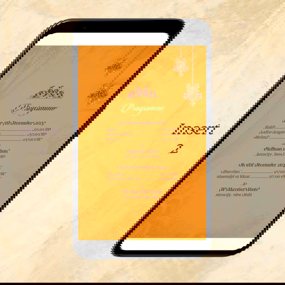 KL2082 Digital Wedding PDF Ecard - Kalash Cards