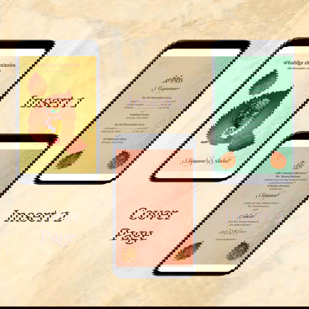 KL2083 Digital Wedding PDF Ecard - Kalash Cards