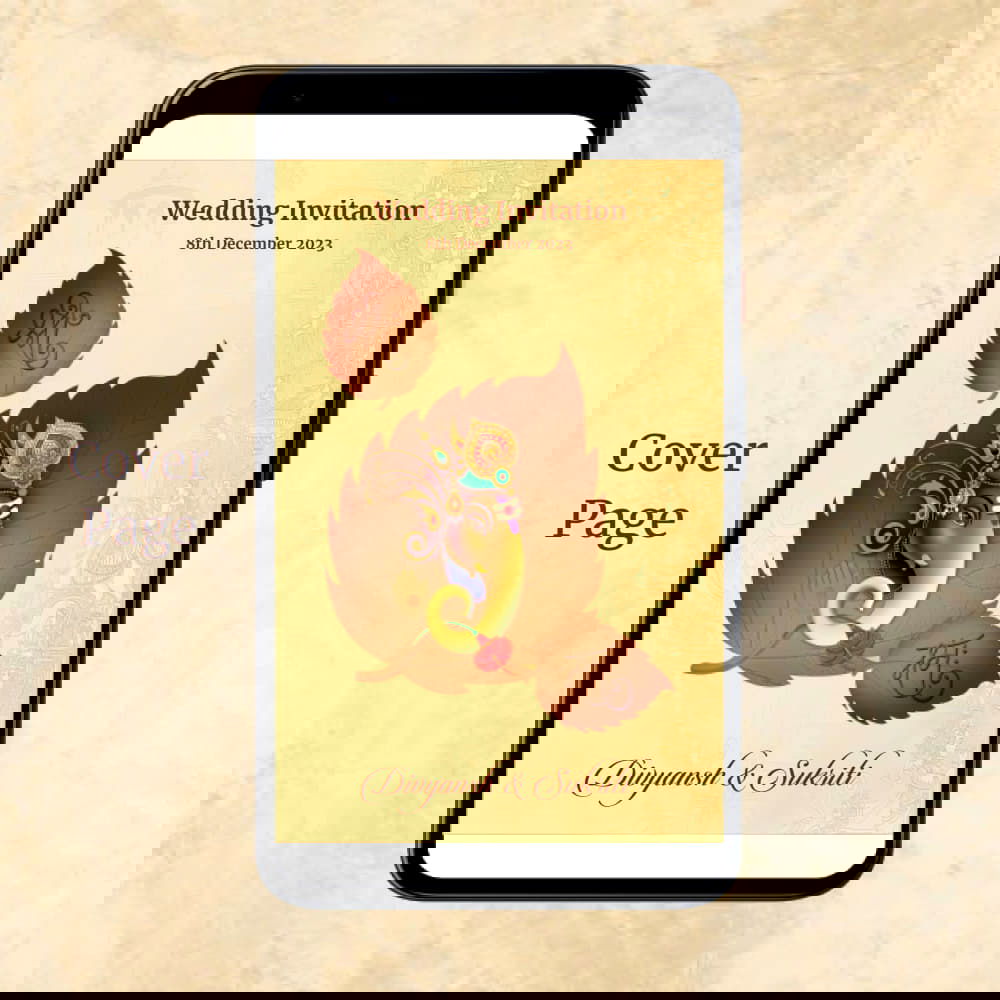 KL2083 Digital Wedding PDF Ecard - Kalash Cards