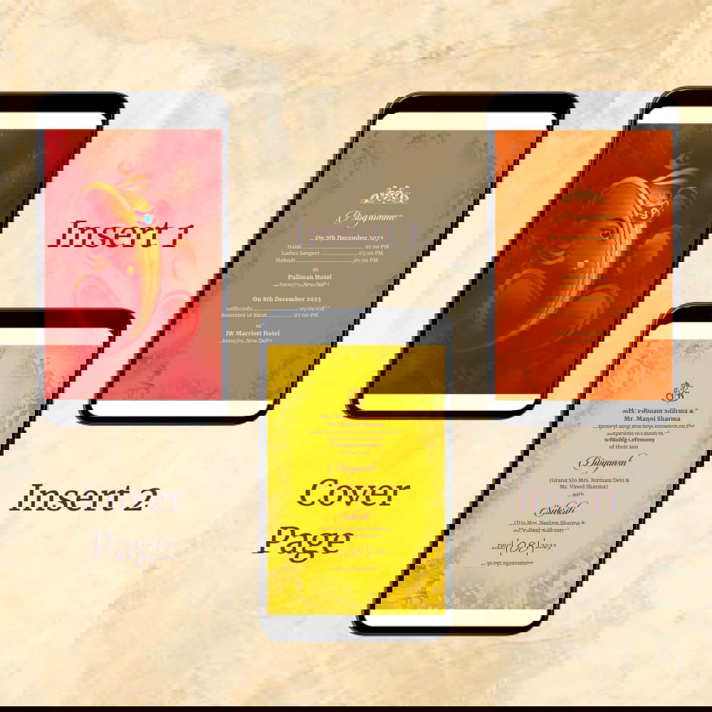 KL2084 Digital Wedding PDF Ecard - Kalash Cards