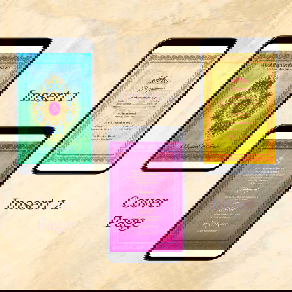 KL2085 Digital Wedding PDF Ecard - Kalash Cards