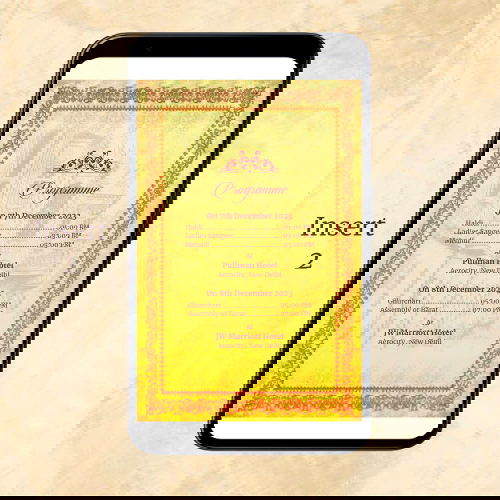 KL2085 Digital Wedding PDF Ecard - Kalash Cards