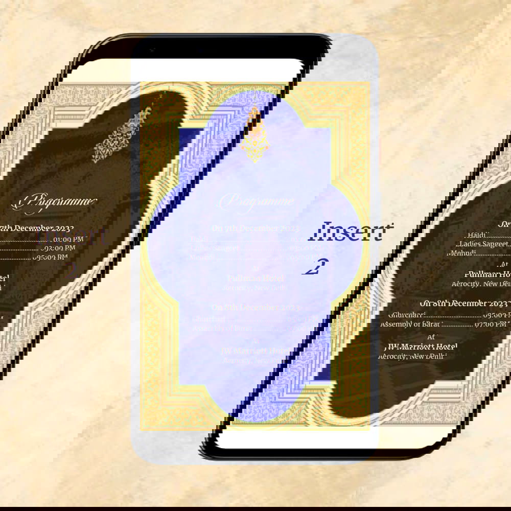 KL2086 Digital Wedding PDF Ecard - Kalash Cards